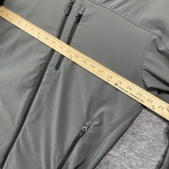 Marmot Tempo Jacket Mens Sz L Gray Full Zip Long Sleeve Pockets Xandr Logo - Picture 8 of 9